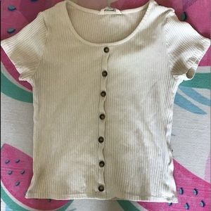 H&M white button up shirt